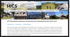 Desktop Screenshot of i4cs-conference.org