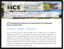 Tablet Screenshot of i4cs-conference.org